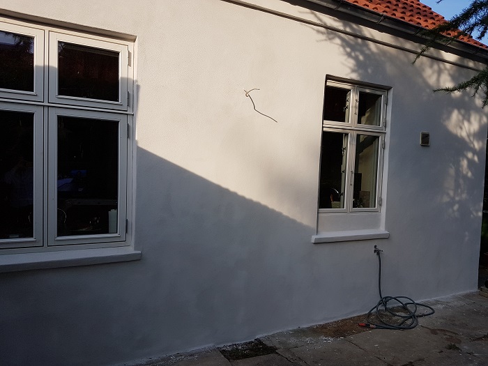 Færdigt facadearbejde på ejendom i Skanderborg
